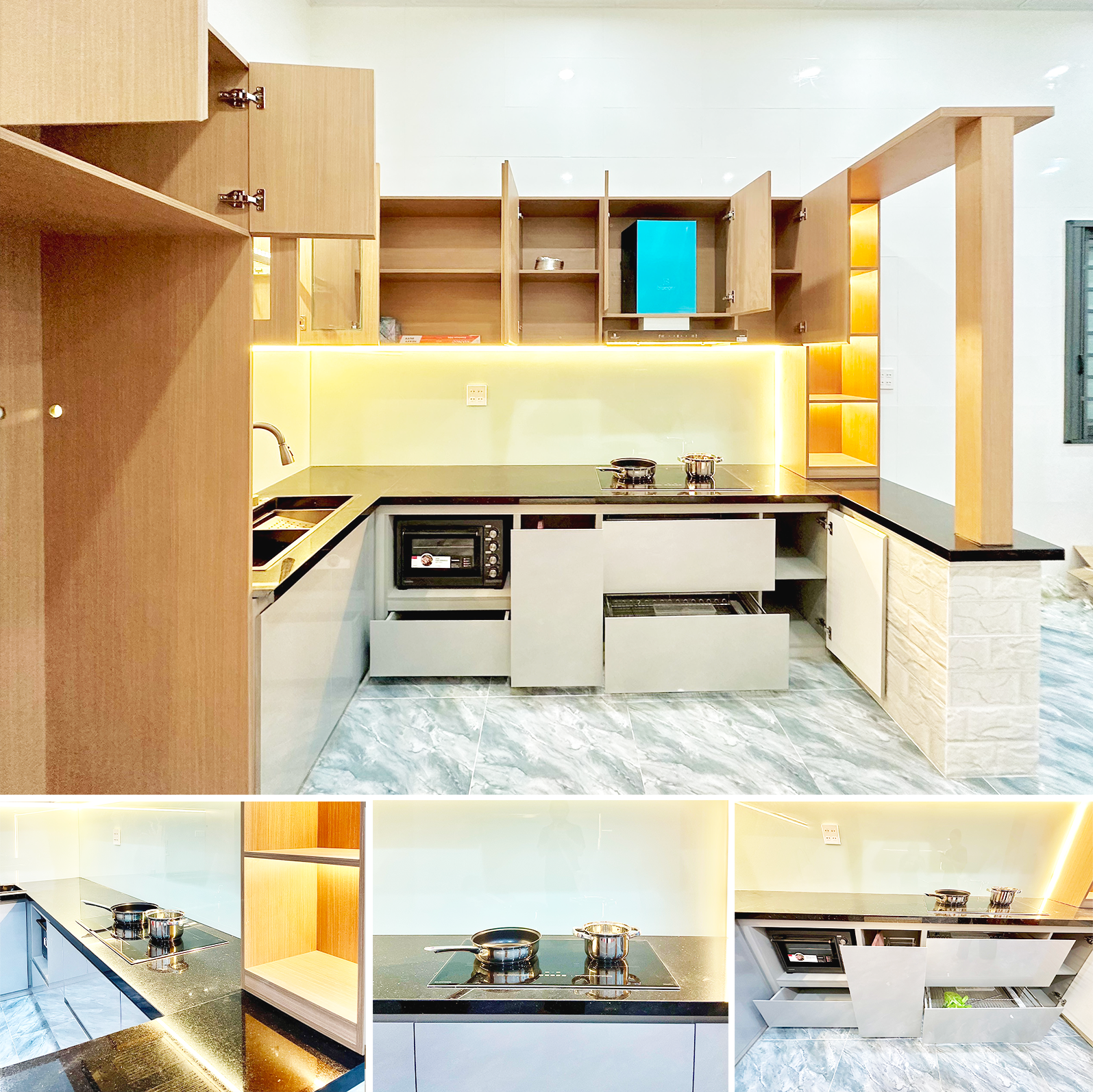 cải tạo nhà bếp anh Long