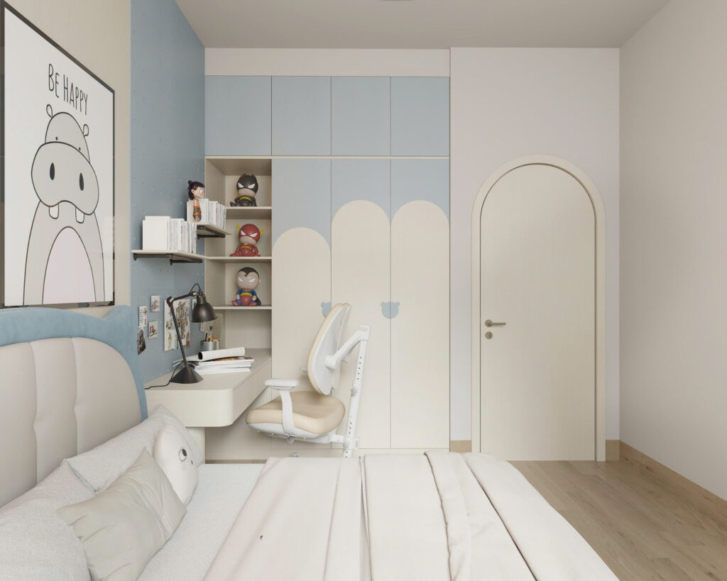 Nhà Chị Xuân 4 phòng ngủ cho trẻ em tiểu học