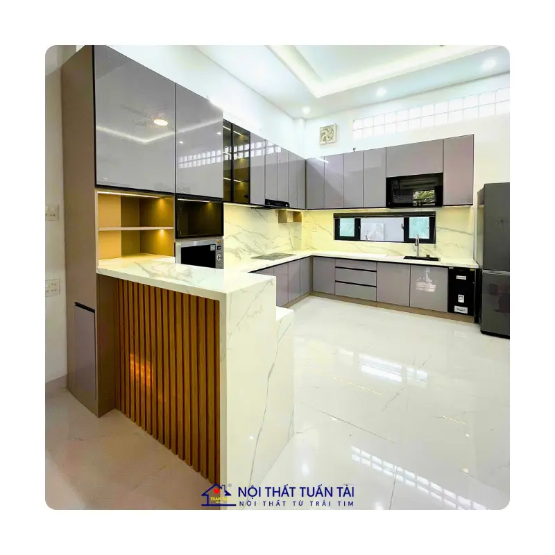 Tủ bếp Cần Thơ: 4 mẫu đẹp, báo giá chi tiết và thi công chuyên nghiệp 2025 10 Tủ bếp Cần Thơ