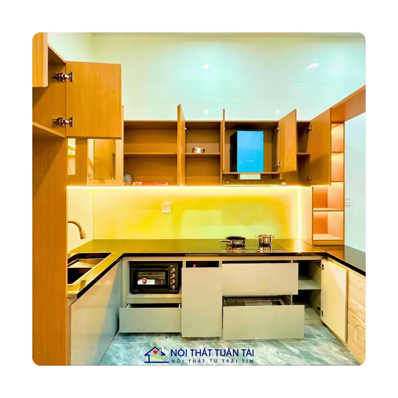 Tủ bếp Cần Thơ: 4 mẫu đẹp, báo giá chi tiết và thi công chuyên nghiệp 2025 9 Tủ bếp Cần Thơ